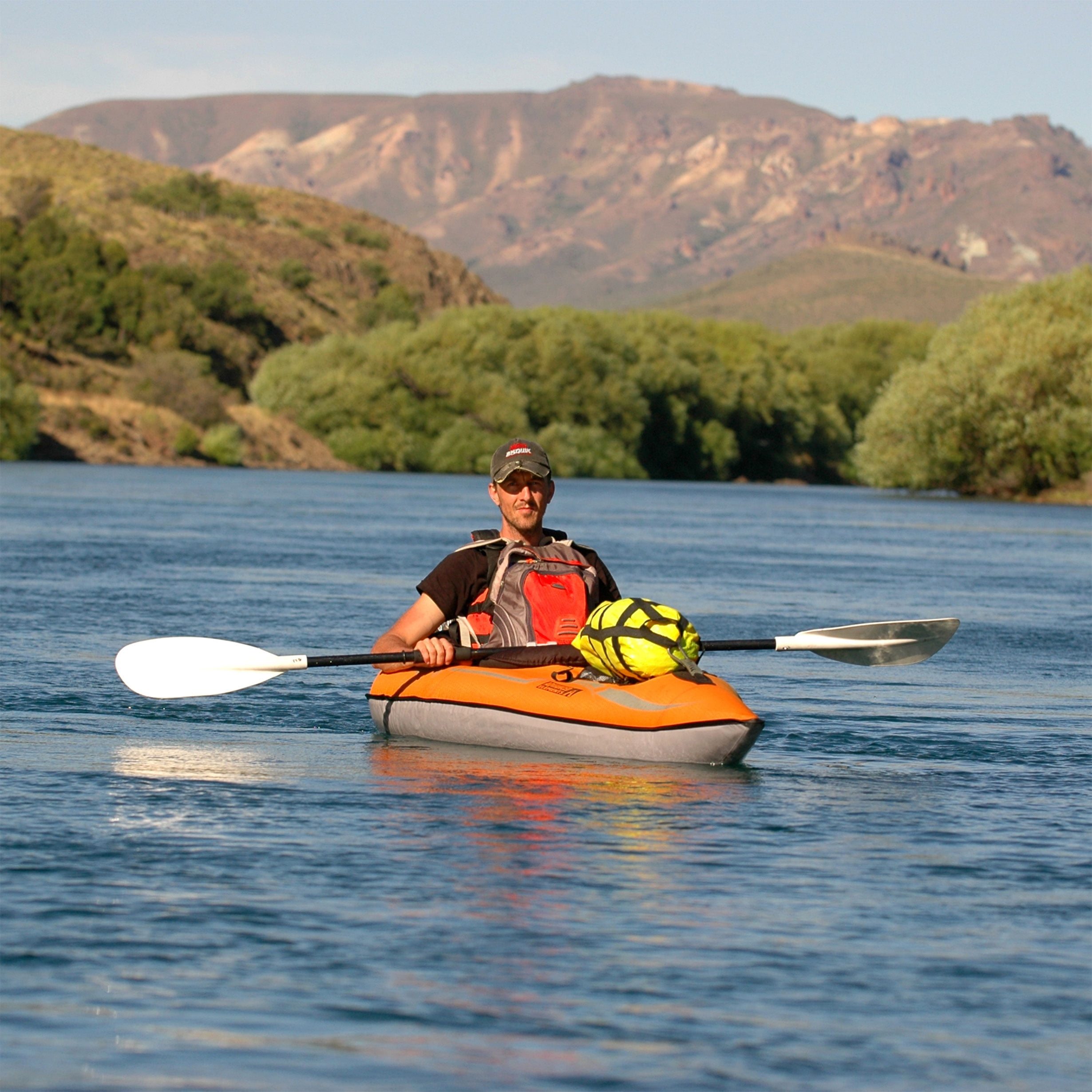 Advanced Elements Lagoon1™ - Recreational Inflatable Kayak with Pump - 8 ft - Orange