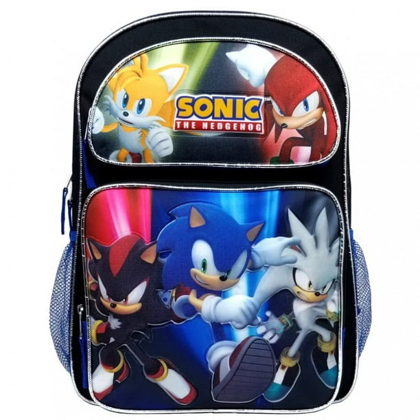 Mochila Sonic the Hedgehog School de 40 cm, grande, para mayores de 3 años