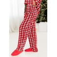 thumbnail image 3 of Women's Fiery Red Christmas Plaid Print Pajama Set - Cozy Long Sleeve Shirt and Casual Pants | [ZhiHiMeRi] | (US 16-18)XL, 3 of 6