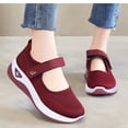 thumbnail image 2 of LTTVQM Women's Mary Jane Flats Lightweight Breathable 2026 Summer Cutout Design Mesh Running Walking Shoes for Casual Comfortable Sneakers Deep Red 39(US-7.5), 2 of 5