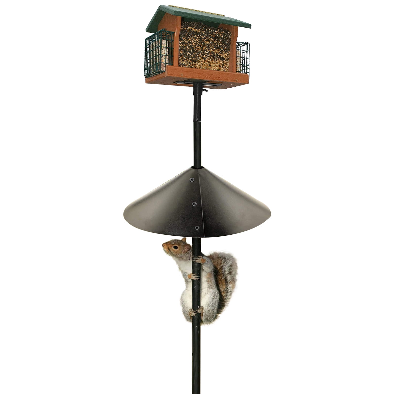 Cyber Monday 2021 Bidobibo Squirrel Baffle Metal Wraparound Guard to Squirrel Proof Bird Feeder