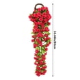 thumbnail image 3 of Guirnalda de flores colgantes de glicina artificial para arco de boda, pared, jardín, valla, decoración de interior y exterior, púrpura y blanco, 85 cm, 3 of 8