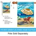 thumbnail image 2 of Summer Beach Chair Yard Flag Decorative Sea Nautical Outdoor Garden Flag Double Sided 12.5x18 Inch, 2 of 6