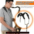 thumbnail image 2 of Correa Correa de saxofón ajustable Correa de arnés de saxofón Correa de hombro de saxofón acolchada Correa de saxofón de cuero Gancho de metal para saxofones tenor / soprano / alto Clarinete TOMSHOO Correa, 2 of 6