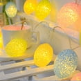 thumbnail image 5 of Easter Lights Decorations Outdoor LEDs Easter Lights,5.8 ft 10 LED Easter Decorations Easter Eggs Lights Pastel String Lights Battery Operated Fairy Lights for Easter Spring Home Decor, 5 of 6