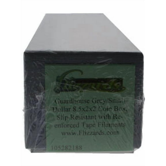 Guardhouse Grey/Small Dollar Coin Box, 2x2x8.5"