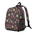 thumbnail image 2 of Pioneer Flower Floral Print Pattern Backpack for School, Cute School Bag with Adjustable Shoulder Straps and Padded Back, 13.8"x11.4"x6", 2 of 3