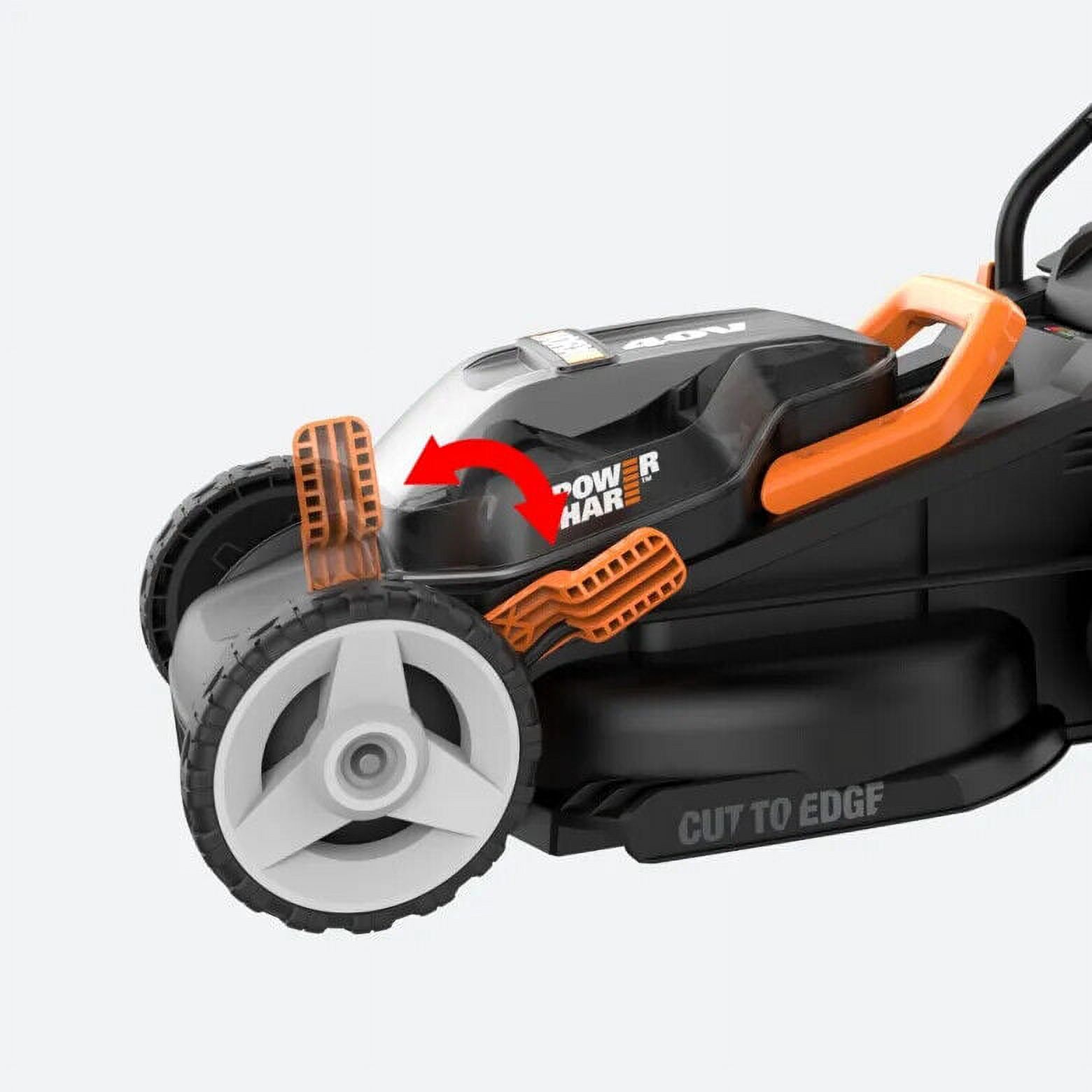 Worx WG779.9 40V Power Share 4.0Ah 14" Cordless Lawn Mower (Tool Only) - image 5 of 10