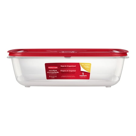 Rubbermaid 41.5-Cup EasyStore Rectangle Container, Food Storage Container, Food Storage Container with Lids, Designed to Help with Pantry Storage and Everyday Organization