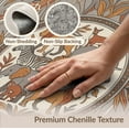 thumbnail image 6 of ODIKA 2'x3' Washable Accent Rug Pet Friendly, Bedside Mat Gathered Zoo Creatures Medallion Teaching Numbers Edge Design for Bedroom, Nursery, RV, 6 of 7