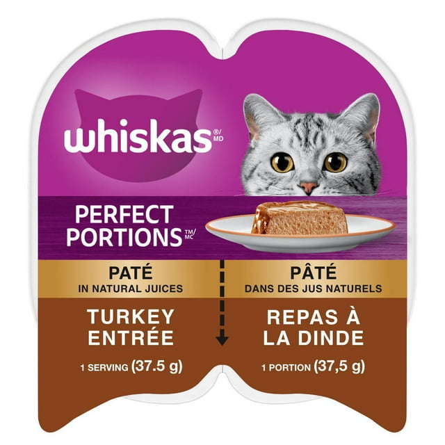 Whiskas Perfect Portions Turkey Entrée Paté Wet Cat Food
