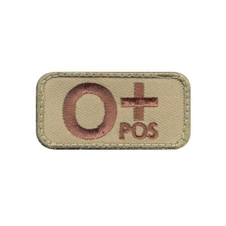 Rothco O Positive Blood Type Morale Patch with Hook Back, 2