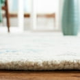 thumbnail image 4 of SAFAVIEH Micro-Loop Raschelle Floral Area Rug, Ivory/Grey, 5' x 5' Square, 4 of 8