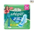 thumbnail image 1 of WHISPER ULTRA HYGIENE+COMFORT SANITARY PADS, 50 XL+ PADS, FOR HEAVY FLOW, LONG LASTING PROTECTION, LOCKS ODOUR & WETNESS, DRY TOP SHEET, DISPOSABLE WRAPPER, 1 of 5