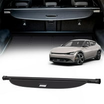 WheelX Cargo Cover Compatible with 2022 2023 2024 Kia EV6 Accessories, Retractable Rear Trunk Organizer Trunk Cover Privacy Security Screen Shield Shade, Canvas