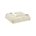 thumbnail image 4 of Madison Park Couverture en Microfibre Alternative au Duvet Résistante aux Taches, Full/Grand, Ivoire, 4 of 7