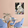 thumbnail image 2 of Fenyluxe  Easter Bunny Wall Art Decor, Vintage Easter Pictures Wall Decor for Bathroom, Easter Spring Canvas Wall Art Pictures, Bunny Rabbit Pictures Wall Art Ready To Hang 12x16in, 2 of 5