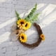 thumbnail image 3 of 100 Uds. Girasoles artificiales amarillos de cabeza de girasol de rayón para decoración de hogar, jardín, oficina, fiesta de boda, ramo de Navidad (diámetro: 7cm) Zhivalor Decoración, 3 of 4
