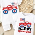 thumbnail image 3 of YEPGAR Baby Boys Girls Bodysuits Summer Classic Design Baby Long Sleeve Bodysuit First 4th Of July Baby Boy Outfit Baby Boy 4th Of July Outfit for 0-18 Months (Red, 3-6 Months), 3 of 3