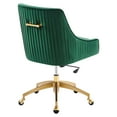 thumbnail image 4 of Modway Discern Performance Velvet Office Chair in Green, 4 of 7