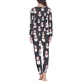 thumbnail image 3 of Suhoaziia Cute Nightwear for Women Sleepwear Snug-Fit Happy Christmas Loungewear Comfy Fall Winter Warmth Outfits,Fit for Adult Size 5XL Multi-Saeson 2PCS Nightwear, 3 of 5
