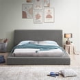 thumbnail image 4 of Meridian Furniture Terra Grey Boucle Fabric Full Bed, 4 of 28