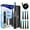 Black, variant on Seago Sonic Electric Toothbrush SG-507, Adult, 1USB charging cable,8 Heads and Travel Case, 40000VPM,White