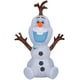 thumbnail image 1 of Muñeco Inflable de Navidad Olaf, Gemmy Airblown, 61 cm de Alto, Blanco, 1 of 1