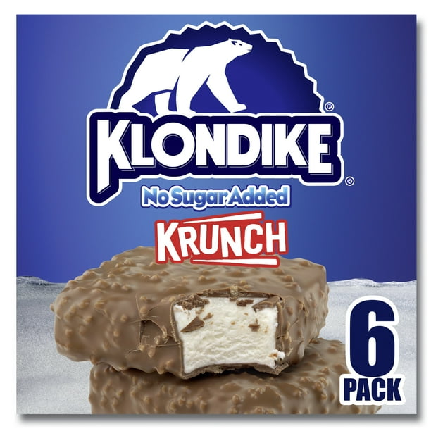 Klondike Krunch No Sugar Added Ice Cream Bars 6 ct