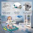 thumbnail image 5 of XunKA 6-in-1 Multifunctional Baby Walker, Foldable Push Walker with Musical Activity Station for 6-24 Months,Green., 5 of 6