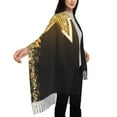 thumbnail image 4 of Sikiie Golden Glitter And Light Shawl Wraps Big Scarf Tassel Fall Winter Thick Scarf Warm Shawl Women Fall Gifts, 4 of 8