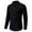 Black, variant on Njoeus Men's Long Sleeve Cotton Linen Dress Shirt Casual Mandarin Collar Slim Fitted Hipsters Shirts with Pocket