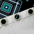 thumbnail image 4 of Manfei Vintage Aztec Rhombus Black Out Curtains,bohemian Exotic Style Curtains Pack of 2 (42x63 Each),Cyan Black Bedroom Curtains For Adults,Microfiber Bedroom Decor, 4 of 6