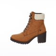 thumbnail image 3 of Botines Mujer Tacón Ancho Tipo Piel Casual Cómodo Camel amarillo 25 Incógnita 020D1E, 3 of 5
