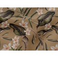 thumbnail image 4 of oneOone Viscose Jersey Dark Beige Fabric Floral & Leaves Tropical Diy Clothing Quilting Fabric Print Fabric By Yard 60 Inch Wide, 4 of 5