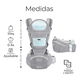 thumbnail image 2 of Mochila Cangurera Para Bebe 9 en 1 Funciones Malubero Gris, 2 of 5