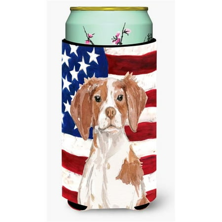 

Brittany Spaniel Patriotic Tall Boys Beverage Insulator Hugger