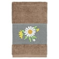 thumbnail image 6 of Linum Home Textiles 3 Pieces Texture/Embroidery Cotton Bath Towel, 54" x 27", Brown, 6 of 9