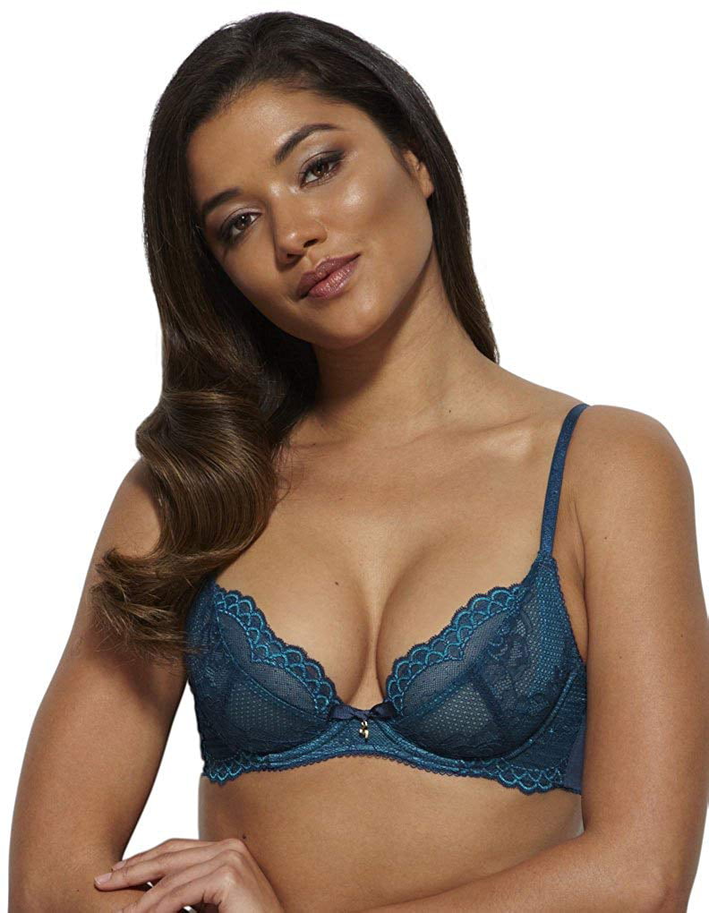 Womens Superboost Lace Non-Padded Plunge Bra, 38F, Deep, 46% OFF