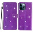 thumbnail image 1 of Compatible avec iPhone 13 Pro Étui Portefeuille Pailleté avec Poche pour Carte Couverture Rabattable, 1 of 5