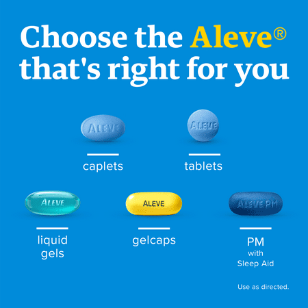 Aleve Soft Grip Arthritis Cap Pain Reliever/Fever Reducer Naproxen Sodium Caplets, 220 mg, 150 ct