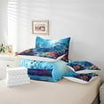 thumbnail image 4 of Erosebridal Marine Dolphin Bedding Sets Twin Size,Ocean Wildlife Comforter Sets with Sheets,Marine Decoration,Reversible,Breathable,7pcs, 4 of 6