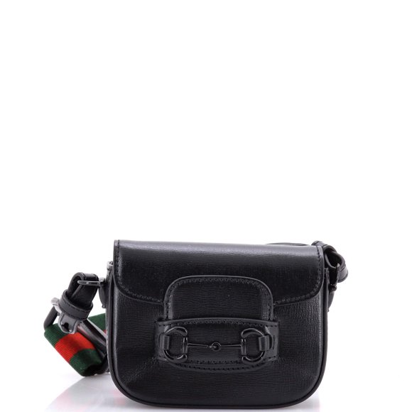 Pre-Owned Horsebit 1955 Shoulder Bag Leather Super Mini By Rebag