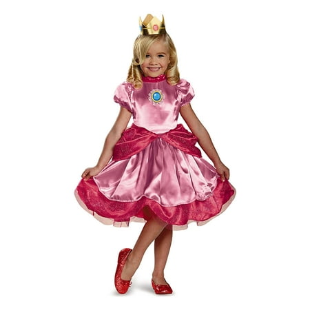 Nintendo Super Mario Brothers Princess Peach Girls Toddler Costume, Small/2T, Quality materials used to make Disguise products By Disguise