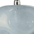 thumbnail image 3 of Jamie Young Co Large Coastal Dimpled Glass Pendant in Cornflower Blue/Silver, 3 of 3
