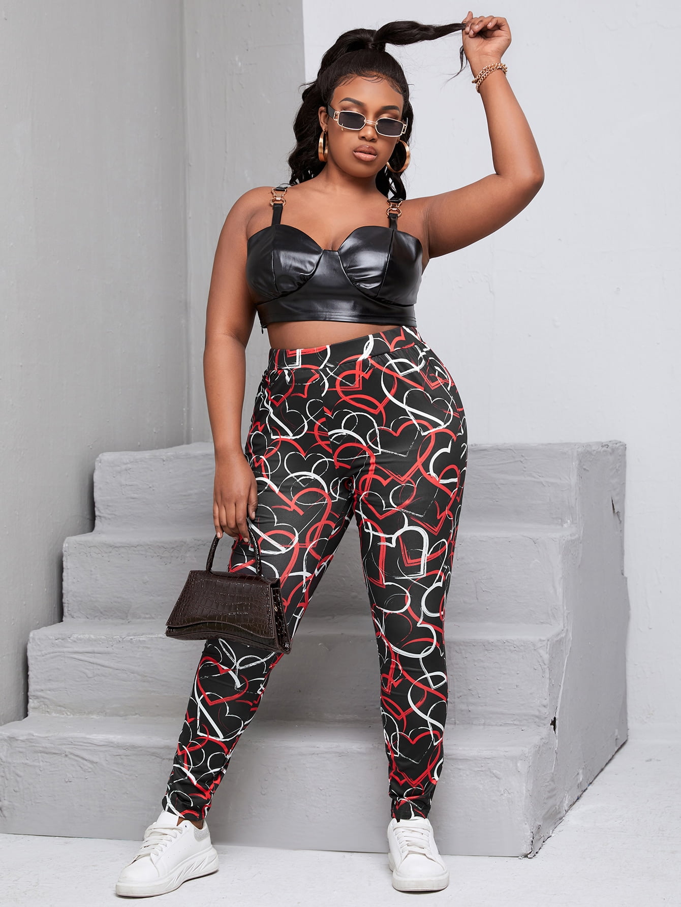 Print Leggings 2022 Multicolor 4XL 