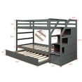 thumbnail image 7 of Twin-Over-Twin Bunk Bed with Twin Size Trundle and 3 Storage Stairs, 7 of 7