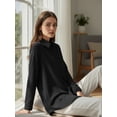 thumbnail image 3 of Women's Long Sleeve Button Down Shirt, Classic Collared Pocket Blouse, Loose Versatile Commute Top, Casual Office Women, 3 of 9