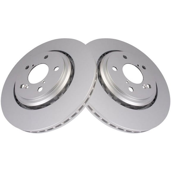 Front Brake Rotor Set 2 Piece - Compatible with 2017 - 2023 Honda Ridgeline 2018 2019 2020 2021 2022