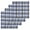 Blue, variant on Purple Black Plaid Kitchen Dish Towels for Drying Dishes Set of 4, Farmhouse Purple Black Checkered Waffle Weave Microfiber Hand Tea Bathroom Towels Quick Dry & Absorbent Towel 12x12